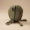 Bolsa de Monedas Colgante de Cintura de Color Sólido Simple Portallaves Mini Portátil Personal para Monedas Estuche para Audífonos Bolsa de Almacenamiento para Tarjetas