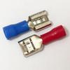 Terminal de crimpado 6.3 conector de clavija 250 conector de resorte 6.3/4.8/2.8MM clavija plana con púas conector de resorte de crimpado en frío Resorte