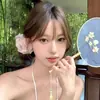 Pinza de Tiburón con Flor de Malla Dulce para Mujer, Pinza para el Cabello de Alta Gama, Nuevo Modelo 2026, Pinza para el Cabello de la Parte Posterior de la Cabeza, Accesorio para el Cabello