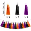 Bandeirola de Tassel de Papel DIY Decoração de Festa de Aniversário Tassel de Papel Casamento Natal Arranjo Decoração para Pendurar no Fundo