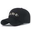 Gorra de Béisbol de Moda para Pareja, Estilo Coreano Juvenil Estudiantil de Primavera y Otoño, Moda Bordada en Dorado, Sombrero para el Sol para Hombre y Mujer, Moda