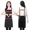 Delantal para Catering con Impresión de Logo, Impermeable y a Prueba de Aceite, Adecuado para Uso Doméstico, Uniformes de Camarero para Mujeres y Hombres