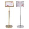 Atacado de fábrica guia de marca de água marca vertical externa piso publicidade display stand aço inoxidável marca a3a4 outdoor