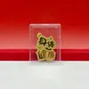 Crachá Corporativo Personalizado Logo Ouro Puro 999 Adesivo para Celular Parabéns por Ficar Rico Princesa Por Favor Fique Rico Loja Presentes para Atrair Tráfego