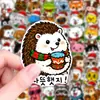 Compra transfronteriza directa de 50 pegatinas creativas personalizadas de animales lindos con temática navideña, estilo coreano, para mascotas, calcomanías impermeables