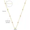 Collar Minimalista Francés Transfronterizo, Diseño de Nicho con Diamantes y Diamantes Mixtos, Cadena para Clavícula, Collar de Alta Gama, Joyería de Acero Inoxidable para Mujer