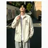 Chaqueta Camisa de Hombre Primavera Otoño Chaqueta Travieso Guapo Alta Calidad Holgada Ropa de Trabajo Casual Camisa de Manga Larga Moda Nueva para Hombre