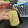 Tío Ma de Cobre Año del Caballo Símbolo de Éxito Insignia de Cintura Colgante para Coche Metal Wu Tai Shen Zhao Gongming Símbolo Colgante Atrae Riqueza