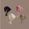 Bufanda triangular de punto retro francesa hecha a mano para chica, estilo artístico, dulce y bonito, para viaje, banda para el pelo femenina, a la moda