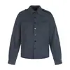 Jaqueta Jeans Vintage Lavada para Homens, Estilo Punk High Street, Multi-Bolsos, Gola Reversível, Casaco Workwear, Caimento Solto Casual para Primavera e Outono