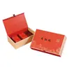 Empaque de caja personalizado, caja estilo libro con tapa abatible, caja magnética, caja de papel universal de alta gama para empaque de té y vino, caja de regalo, caja vacía