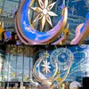 Exposiciones de Arte de Luz Estelar Navideña, Decoraciones de Paisaje Urbano para Exteriores, Decoraciones Navideñas, Lugares Populares para Fotos, Instalación a Medida