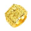 Nuevos Anillos de Pareja de Fénix Chapados en Oro Vietnamitas para Hombres y Mujeres, Joyería de Boda Chapada en Oro, Anillos Abiertos de Fénix Chapados en Oro de Latón para Parejas