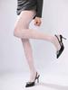 Medias Negras de Seda Sexy Rosa Medias Finas de Base Primavera y Verano Medias Elásticas de Seda Pura Blanca Retro Francesas Calcetines para Mujer Transparentes para la Piel
