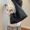 2026 Bolso Tote Tejido Casual Nuevo de Gran Capacidad para Mujer Bolso de Hombro Retro Simple para el Trabajo y el Viaje