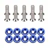 Arandelas de refuerzo para parachoques delantero y trasero de coche JDM, tornillos M6 para contorno de guardabarros, arandelas de parachoques de colores para modificación de coche