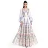 Ropa de mujer para comercio exterior transfronterizo europeo y americano AliExpress Vestido elegante TK entallador con estampado floral falda larga