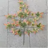 Decoración de hoja de higuera de alta simulación hojas de ingeniería de jardín pegamento de hojas ramas falsas ramas grandes venta al por mayor plantas verdes