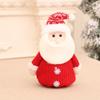 Bolsa de Dulces Navideña de Muñeco Tridimensional Linda Bolsa de Regalo de Navidad Bolso de Mano de Manzana Cepillada Bolsillo de Paquete Navideño