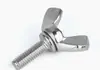 Fabricante Original Tornillos Mariposa de Acero Inoxidable 304 Atornillados a Mano M3-M12 Tornillos con Forma de Ala Tornillos Mariposa