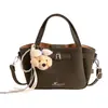Bolso tote de moda estilo coreano para mujer, nuevo bolso de hombro de moda 2026, elegante bolso cruzado tipo cubo