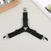 Fivela de folha de gaxeta ajustável clipe de fixação de folha suporte triangular para toalha de mesa cinto de fixação de folha