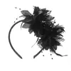 Diadema de Flores de Plumas de Carnaval Transfronterizo Fiesta Fiesta de Desempeño Accesorios para el Cabello de Plumas Diadema Accesorios Retro para el Cabello de Novia