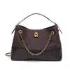 Bolsa Tote Grande de Camurça, Novo Estilo Outono e Inverno, Bolsa Transversal Casual com Corrente para o Dia a Dia, Bolsa de Ombro Elegante e Fashion
