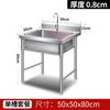 Fregadero de Cocina Comercial de Acero Inoxidable con Soporte, de Uno/Dos/Tres Tina para Lavar Verduras, Desinfectar Platos y Lavarse las Manos, Venta al por Mayor