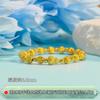 Pulsera de Cuentas de Calabaza de Plata Pura 999, Pulsera de Calabaza de la Fortuna, Pulsera de Cuentas Sueltas, Joyería de Hilo Elástico Trenzado Hecha a Mano para DIY