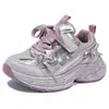 Zapatos Chunky para Niños Zapatos Deportivos Gruesos para Niñas Invierno 2026 Nuevo Estilo Zapatos de Algodón con Felpa Zapatos Cálidos Impermeables para Correr