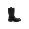 Botas apiladas de piel de vaca súper suave con 6 CM de aumento interno de altura, color desgastado, para mujer, tacón grueso, botines de media pantorrilla, nuevo estilo Otoño e Invierno 2026, botas estilo Martin