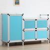 Gabinete de cocina de montaje simple, armario multifuncional, gabinete de almacenamiento de acero inoxidable, aparador, estante para estufa, nuevo producto