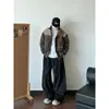 Hecho para durar Costuras Retro Americanas Bolsillo con Solapa de Trabajo Contrastante Pantalones Cuello Alto Ropa de Abrigo de Algodón de Invierno para Hombre Ropa de Abrigo de Algodón Engrosada M52