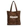Bolsa Tote de Trabalho para Ir ao Trabalho com Estampa de Leopardo Transfronteiriça para Mulheres Grande Capacidade 2025 Nova Casual de Ombro Multifuncional Leve Bolsa de Ombro
