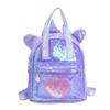 Mochila infantil nova 2025 com lantejoulas da moda, mochila de areia movediça para meninos e meninas, mochila escolar para jardim de infância
