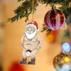 Novos Produtos Transfronteiriços, Pingentes de Natal Divertidos, Pingentes Criativos de Acrílico Plano para Árvore de Natal, Decorações para Festa de Natal