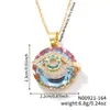 MOXI joyería nuevo artículo más vendido nicho retro simple ojo del diablo micro-incrustación collar colgante lujo ligero nicho venta al por mayor