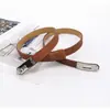 Nuevo Cinturón Fino Ajustable con Hebilla para Mujer Versátil para Faldas y Abrigos, Ceñidor de Cintura Estilo Coreano Cinturón de Cuero de Alta Gama para Mujer