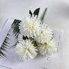 Simulación de 5 cabezas de crisantemo bola pequeña flor falsa hogar crisantemo flor de seda diente de león flor decoración de boda adornos venta al por mayor transfronteriza