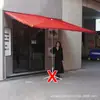 Sombrillas de Sol, Parasoles Inclinados para Puestos, Sombrillas Comerciales para Tiendas, Marquesinas para la Lluvia Frente a Tiendas, Protección Solar de Pared para Fachadas de Tiendas