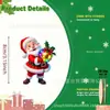 Plano 2D 8 Peças Presentes de Natal para Idosos Decorações de Madeira Árvore de Natal Decoração de Casa e Quintal de Natal Pingentes