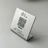 Sinal de código de pagamento, sinal de exibição de código QR de pagamento, sinal de pedido com código de escaneamento em acrílico, cartão de número de mesa, vestuário