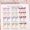 Celebridade da Internet Joia de Unha Explosiva Diamante Zircônia Rosa Pingente de Laço Estéreo Luz Luxo Laço Amor Joia Diamante