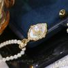 Accesorios DIY Plata de Ley S925 Elegante Colgante de Perla Hebilla Soporte Vacío Collar de Concha Retro Soporte de Plata Se Puede Abrir 4-6