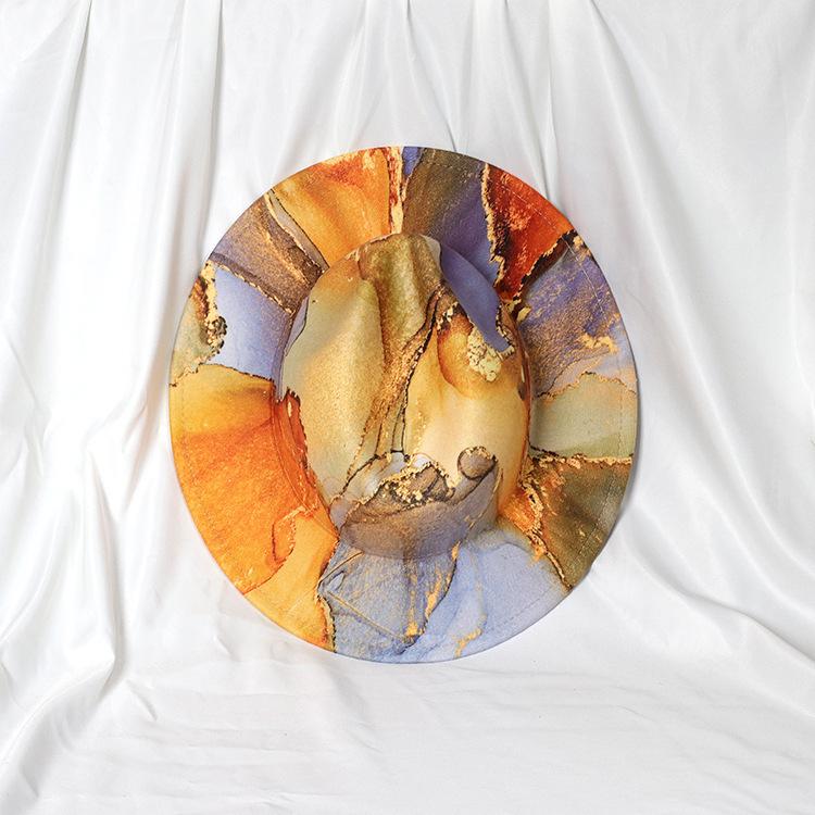 时尚鎏金大理石纹礼帽 (4)