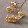 Flores Artificiais Douradas de Ano Novo, Folhas de Natal, Flores Falsas de Ano Novo, Atacado do Fabricante, Materiais para Balde da Fortuna, Arranjo de Flores, Frutas Verdes, Frutas da Prosperidade