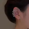 2022 Novo Clipe de Orelha de Uma Peça Feminina Flash Diamond Light Brincos de Luxo Brincos Requintados Brincos de Pérola Personalizados de Alta Qualidade