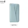 Nuevo monedero largo para mujer con textura de piel de guijarro, anti-magnético RFID, transfronterizo, con múltiples compartimentos, para talonarios, bolso de mano simple de gran capacidad