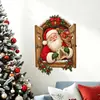 Adesivos de parede do Papai Noel tridimensionais em estilo retrô - removíveis, para criar uma atmosfera festiva em quartos